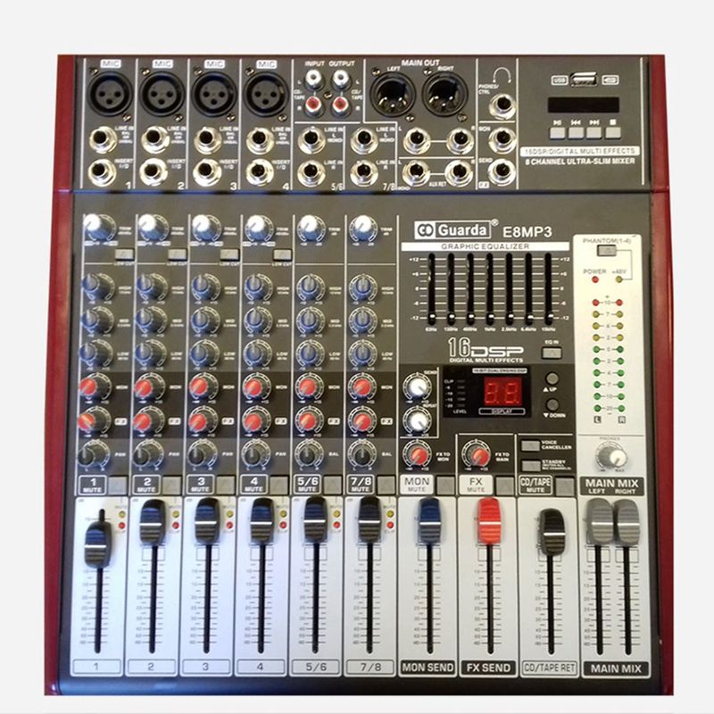 Mixer 8 Canales Mixer y Mesas de Sonido