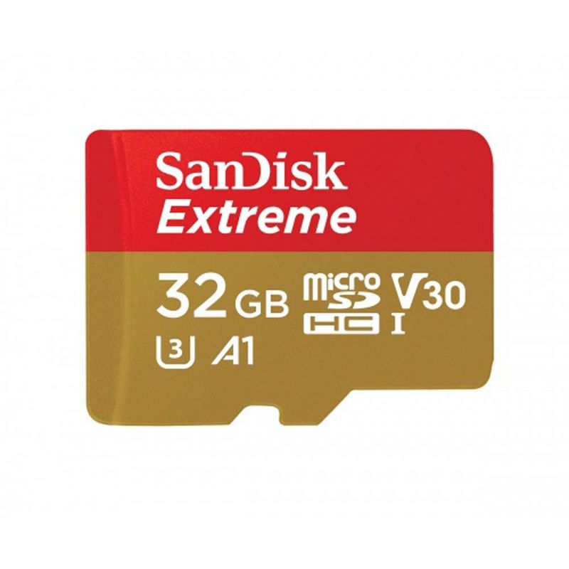 Tarjeta-De-Memoria-Micro-Sd-32Gb-Sandisk-Extreme-Uhs-I-U3-A1--Action-Cam---Adaptador-Sd-Tarjetas-de-Memoria