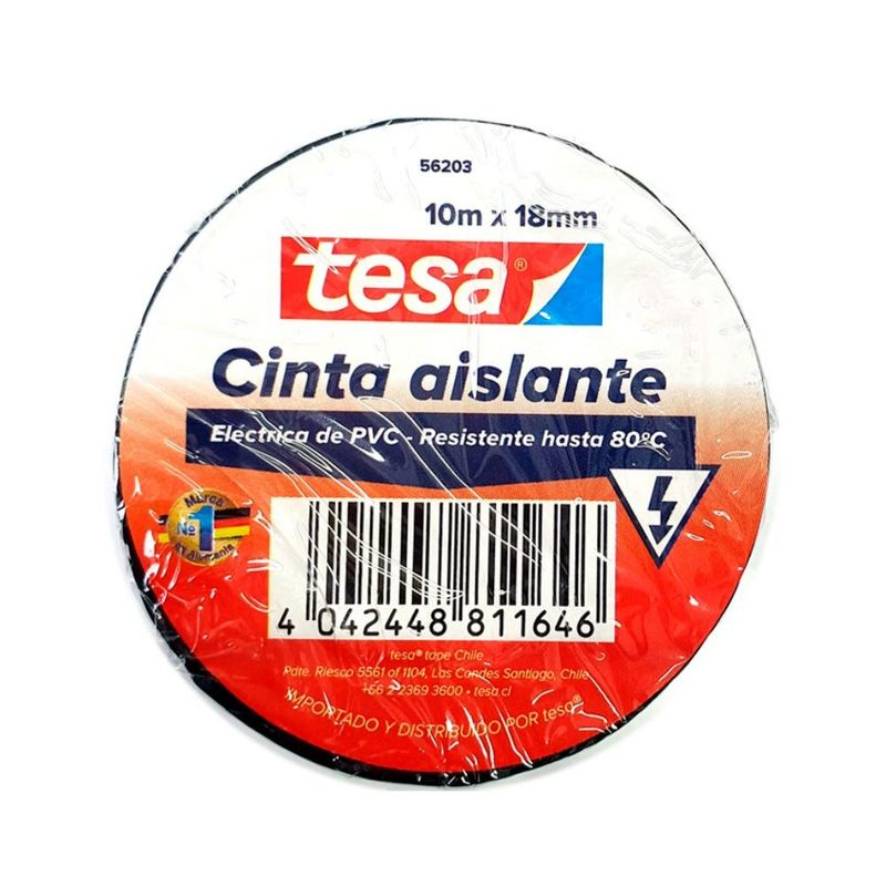 Cinta-Aislante-Electrica-Negro-18Mm.-X-10Mts.-Tesa-221431-Cintas-Electricas