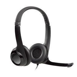 LOGITECH AUDÍFONOSS/MIC ALAMBRICO USB  H390 BLACK