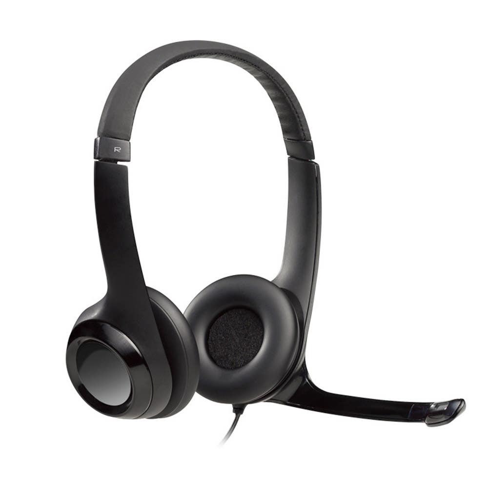 LOGITECH AUDÍFONOSS/MIC ALAMBRICO USB H390 BLACK