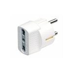 Adaptador Bipaso 2P+T 10/16A Schucko Bticino Adaptadores y Triples