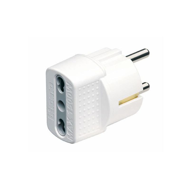 Adaptador Bipaso 2P+T 10/16A Schucko Bticino Adaptadores y Triples