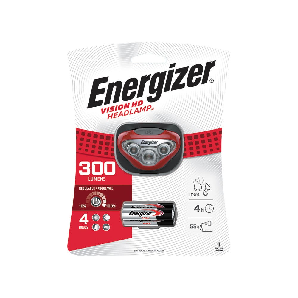 ENERGIZER LINTERNA CINTILLO 300LUM VISION HD 3LED