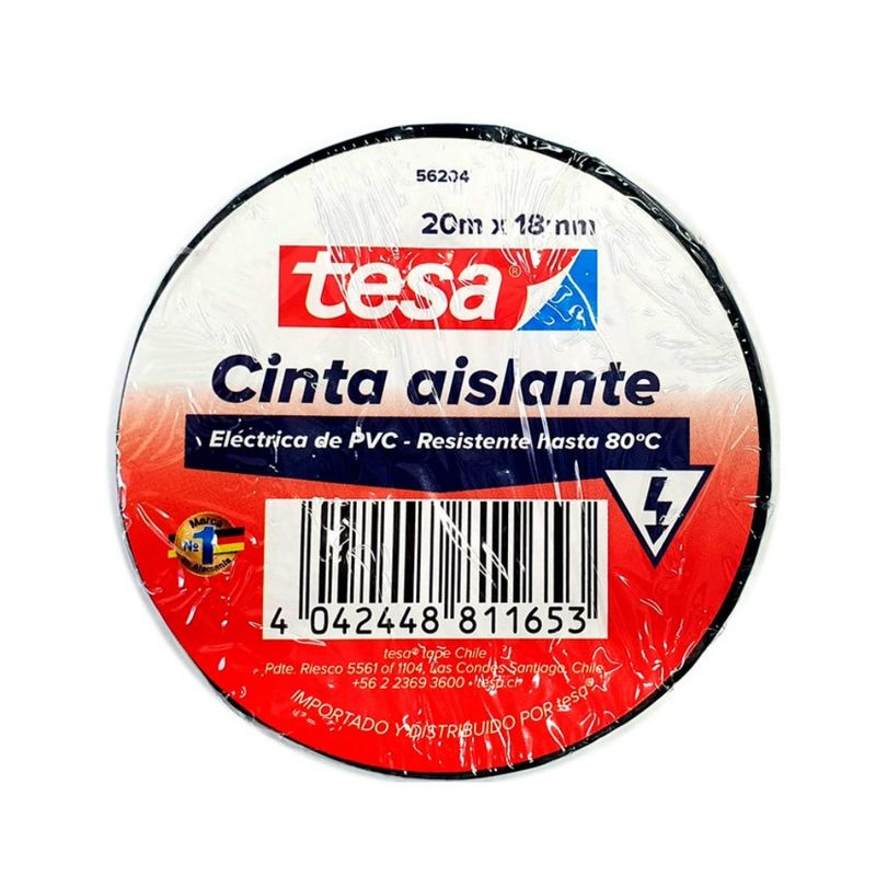 Cinta-Aislante-Electrica-Negro-18Mm.-X-20Mts.-Tesa-221432-Cintas-Electricas