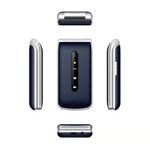 Vismov V909T Seniorphone Clamshell 4G Azul Liberado Adulto Mayor