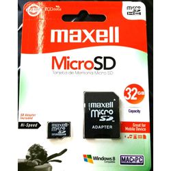 MAXELL MEM MICRO SD 32GB MCSD32GB