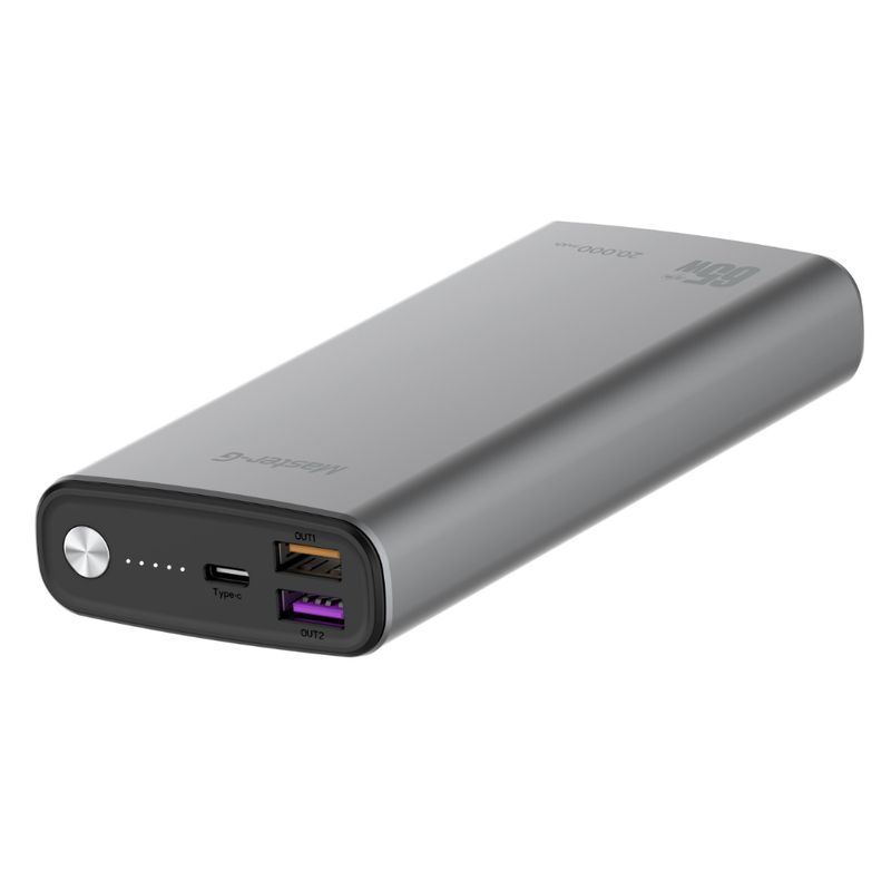 MASTER-G UCP20PD65 BATERIA PORTATIL 65W 20.000MAH + USB-C A USB-C