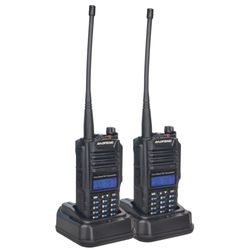 BAOFENG KIT 2 RADIOS  PORTATILES  50KM  RECARG. 42 CANALES  (8851)