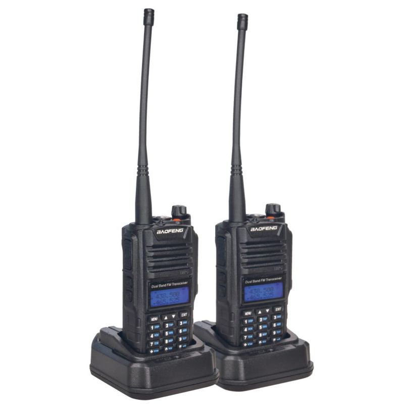 Kit-2-Radios--Portatiles--50Km--Recarg.-42-Canales-Baofeng--8851--Intercomunicadores