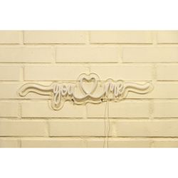 LETRERO ESTILO NEON YOU AND ME  (USB/30,5X60,9CM)