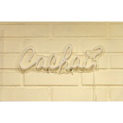 LETRERO ESTILO NEON CACHAI (BLANCO/USB/45,5X15CM)