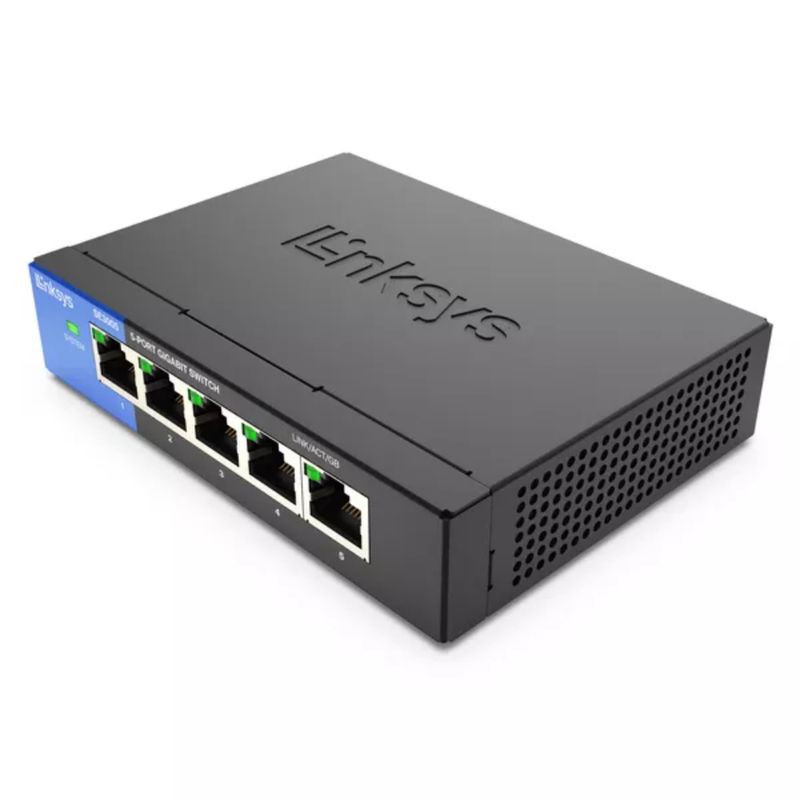 Switch-Ethernet-5-Puertos-Gigabit-Carcasa-Metalica-Escritorio-Linksys-Se3005-Switches-de-Redes