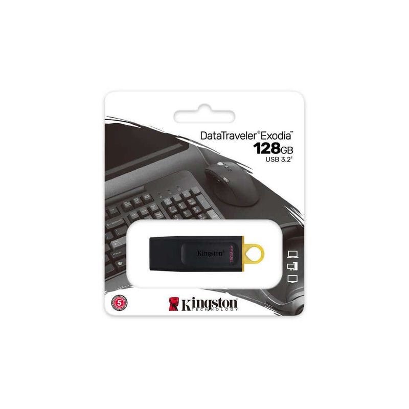 Pendrive-128Gb-Kingston-Datatraveler-Exodia-3.2-Gen-1-Pendrives