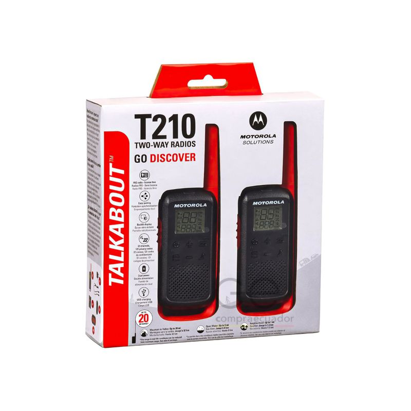Kit Radio Portatil Motorola T210Cl  8975 Intercomunicadores