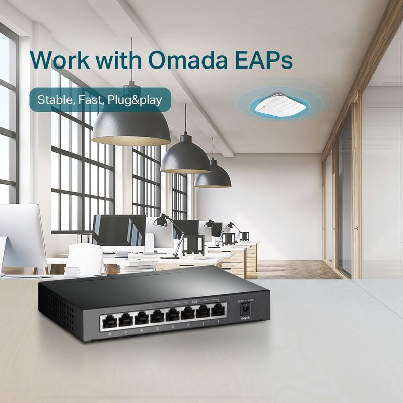 Switch-Poe-8-Puertos--4-10-100---4-Poe-Tplink-Switches-de-Redes