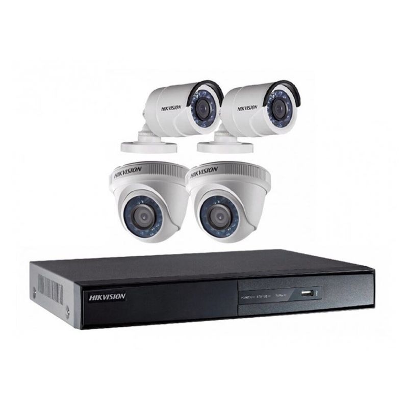 Kit Dvr  4 Canales +4 Camaras Full Hd 1080P + D. Duro 1Tb Kit Dvr