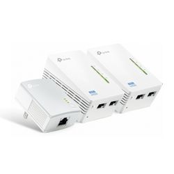 TP-LINK KIT 1X2 POWERLINE EXTENSOR DE COBERTURA WI-FI AV500  TL-WPA4220 TKIT
