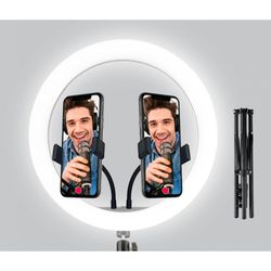 VIVITAR  KIT DE ANILLO DE LUZ PROFESIONAL DE 30 CMS