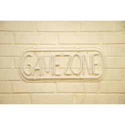 LETRERO ESTILO NEON GAME ZONE (USB/22,9X60,9CM)