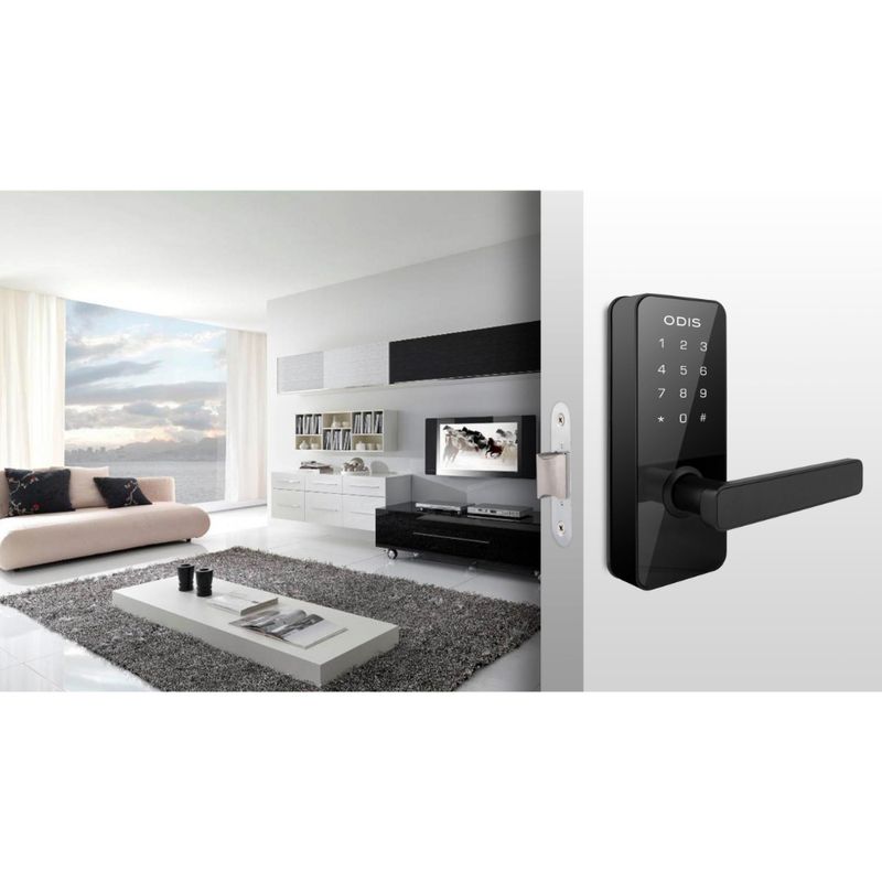 Cerradura-Digital-C--Manilla-Reversible-7700-Color-Negra-Controles-de-Ingreso