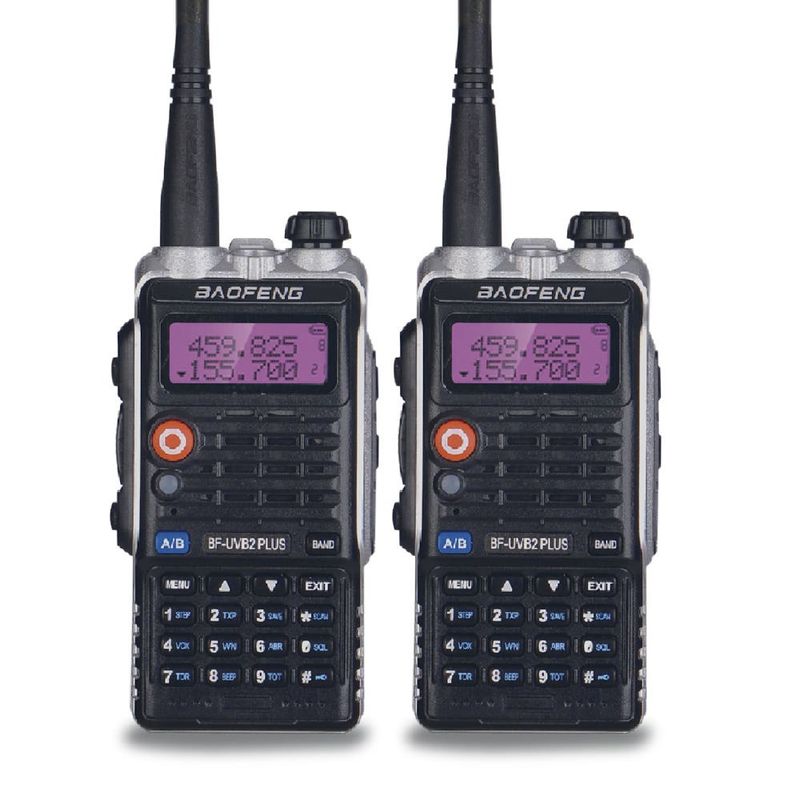 Kit 2 Radios Portatiles  40Km   Recarg. 42 Canales Outdoor Uv-B2 Plus (9150) Intercomunicadores