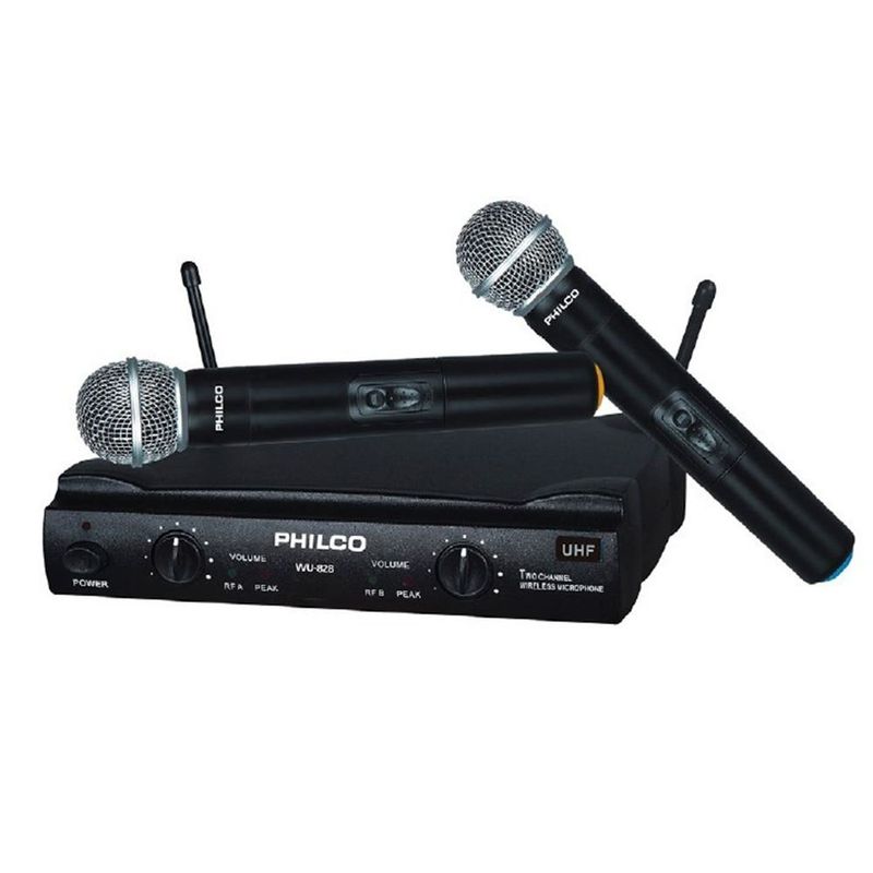 Microfono-Inalambrico-Uhf-Mano-Doble-Philco-Inalambricos