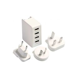 GO TRAVEL CARGADOR MULTI USB CON ADAPTADOR DE CORRIENTE UNIVERSAL