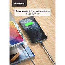 MASTER-G CABLE USB-A / USB-C 3A 1MT BLACK  MGCATC3A