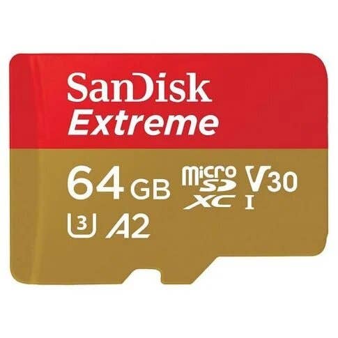 Tarjeta-De-Memoria-Micro-Sd-64Gb-Sandisk-Extreme-Uhs-I-U3-A2--Mobile---Adaptador-Sd-Tarjetas-de-Memoria
