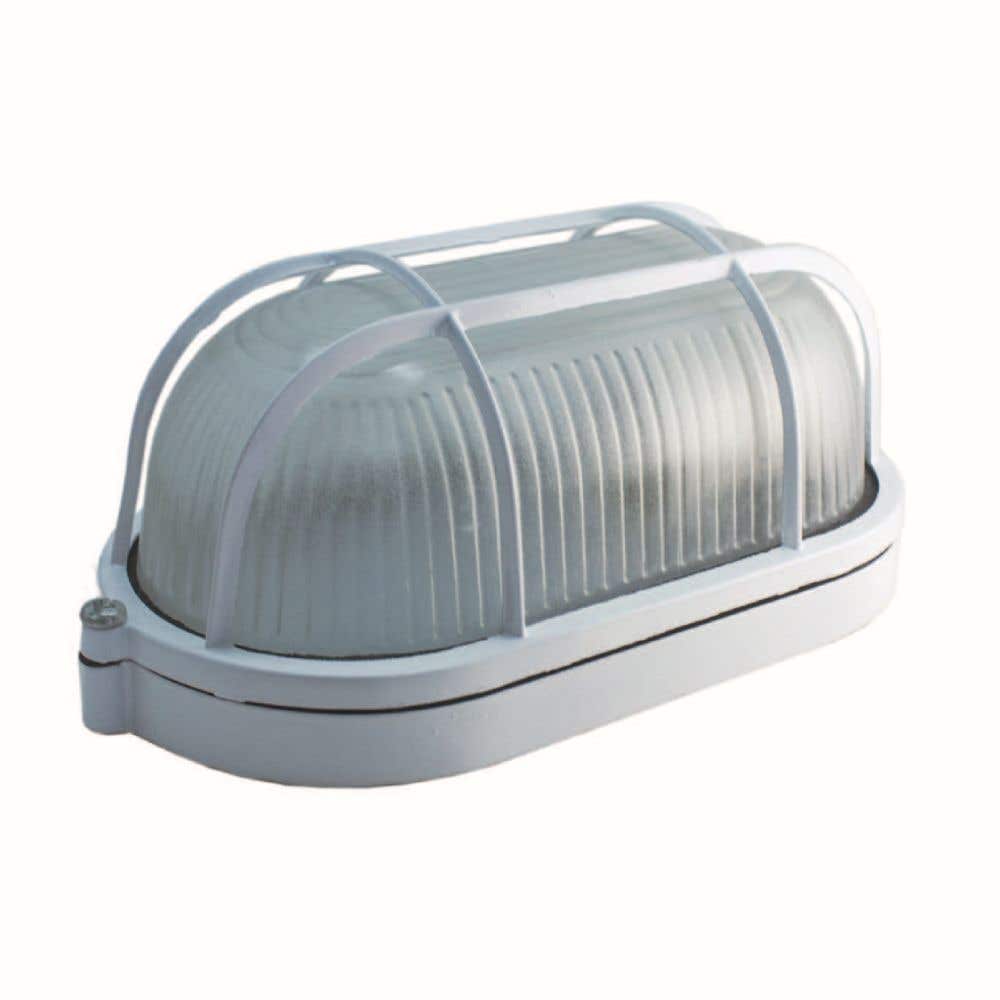 MEGABRIGHT FOCO PARED TIPO TORTUGA CON REJILLA BLANCA MAX: 60W