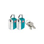 Par-De-Mini-Candados-Tsa-Con-Llave-Azul-Infaltables-Para-Viajar