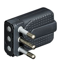 BTICINO ENCHUFE MACHO 2P+T 10A CORNER GRIS