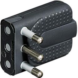 BTICINO ENCHUFE MACHO 2P+T 16A CORNER GRIS