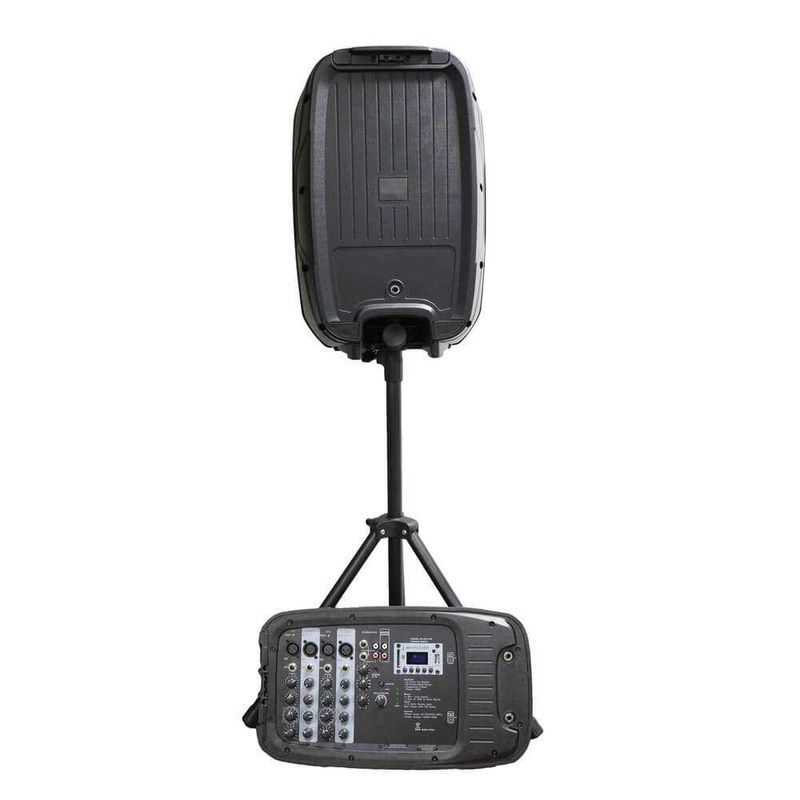 Combo-Audio-2X10-200W-Atriles-Mic-Hyundai-Parlantes