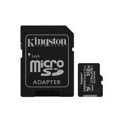 KINGSTON TARJETA DE MEMORIA MICRO-SD 512GB  CANVAS SELECT PLUS UHS-I HC CLASE 10 U1 /ADAPTADOR SD