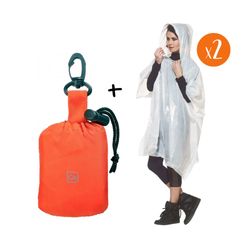 GO TRAVEL SON DOS PONCHOS CON CAPUCHA