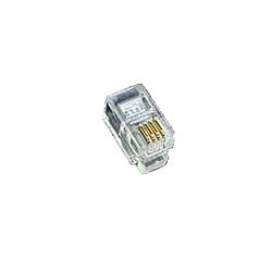 CONECTOR TELEFONICO PLUG 6P4C TEL 4 CONT (RJ-11)