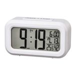 Reloj-Despertador-De-Mesa-Blanco-Radio-Reloj