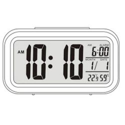 RELOJ DESPERTADOR DE MESA BLANCO