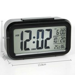 RELOJ DESPERTADOR DE MESA BLACK