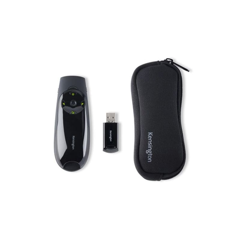 Laser-Verde-Present-Wireless-2.4Ghz-Kensington-Kensington-Mouse-y-Presentadores