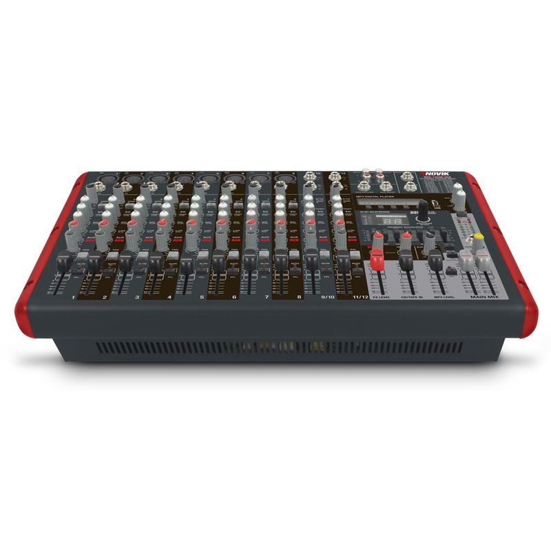 Mixer Amplificado 8 Canales 300Wx2 Usb Novik Mixer y Mesas de Sonido