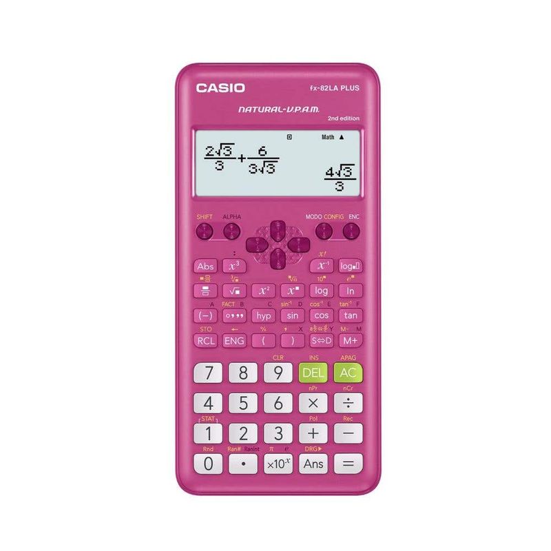 Calculadora Cientifica 252Func.Pink Casio Gráficas
