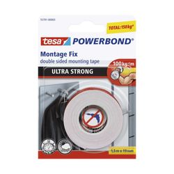 TESA CINTA DOBLE FAZ ULTRA FUERTE (100 KG/METRO) 19MM. X 1.5MTS.  221327