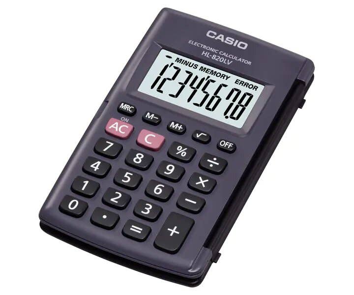 CASIO CALCULADORA BOLSILLO HL-820LVBK