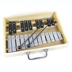 Metalofono 25 Notas Gris/Negro Caja Madera Alaguez Metalófonos