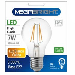 MEGABRIGHT AMPOLLETA LED VINTAGE 7W/3000K E27