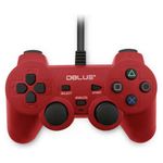 Joypad-Usb-Double-Vibration-Pc-Rojo-Dblue-Dblue-Controles