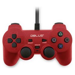 DBLUE JOYPAD USB DOUBLE VIBRATION PC ROJO